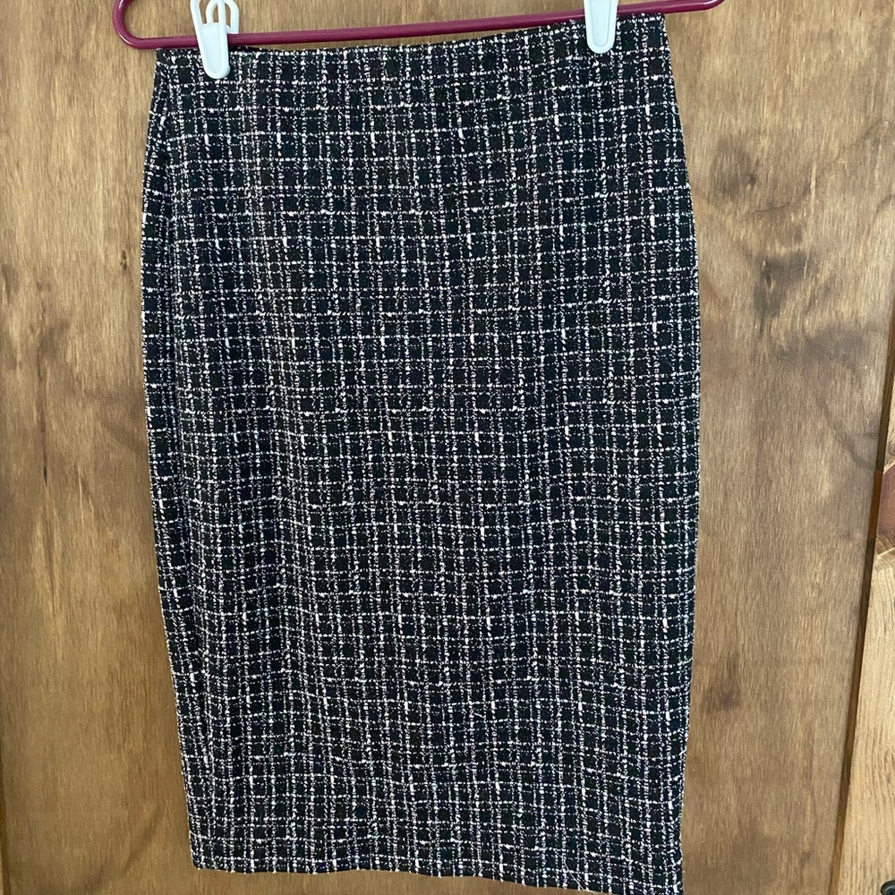 Express tweed pencil skirt